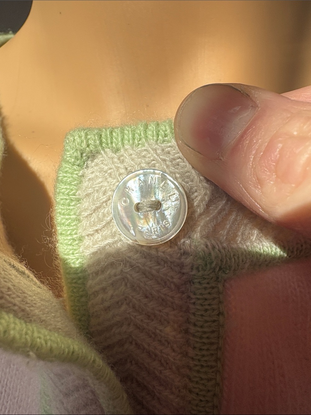 Authentic Vintage spring 2003 Chanel Cardigan-Cashmere “Candyland Era” series - Picture 3 of 7
